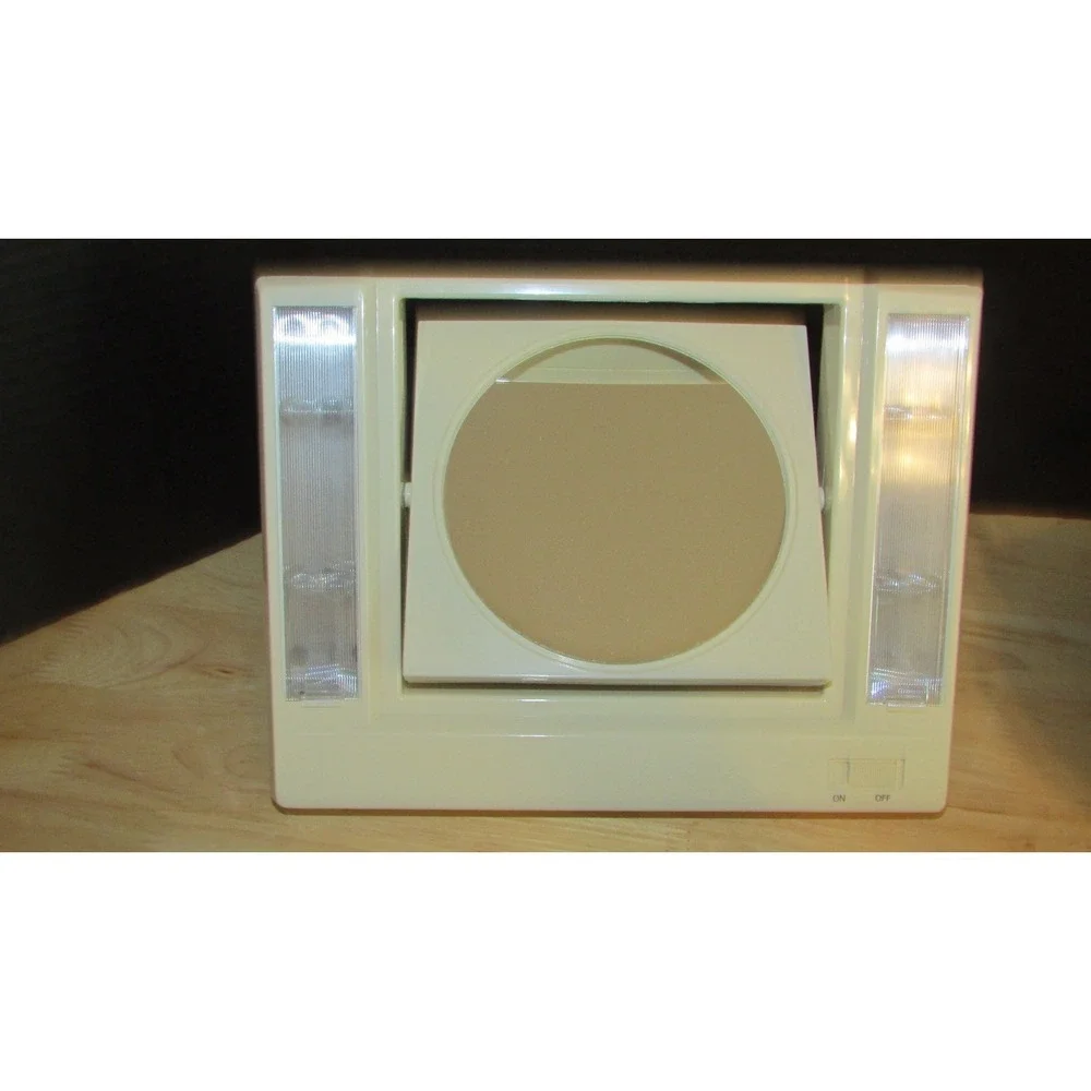 Vintage Avon Reflections of Beauty Lighted Vanity Make-Up Mirror 2 sided 1986